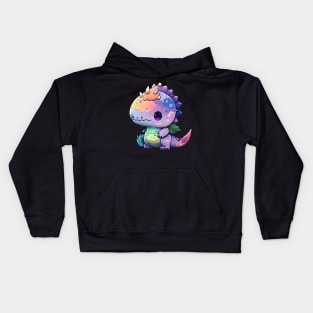 Cute Dino Sticker Kids Hoodie